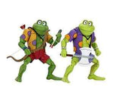 Pack 2 figuras neca ranas genghis & rasputin scale action figure tmnt cartoon re - run
